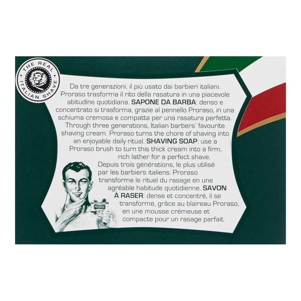 Proraso Green Line Gaivinamasis skutimosi muilas indelyje, 150 ml