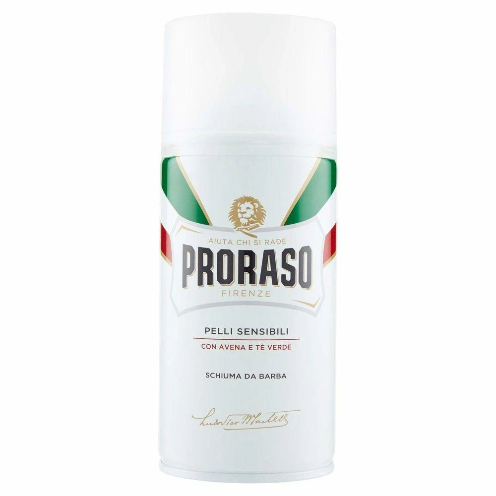 Proraso White Line skutimosi putos - Jautriai odai, 300 ml aprašymas - Prekės nuotrauka