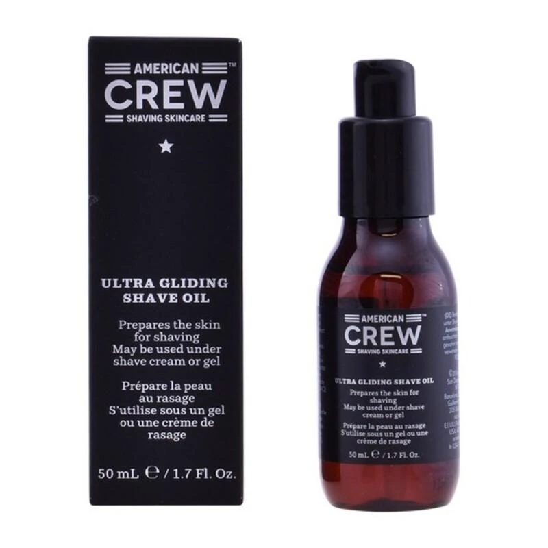 „American Crew“ skutimosi odos priežiūros itin gildinantis skutimosi aliejus, 50 ml