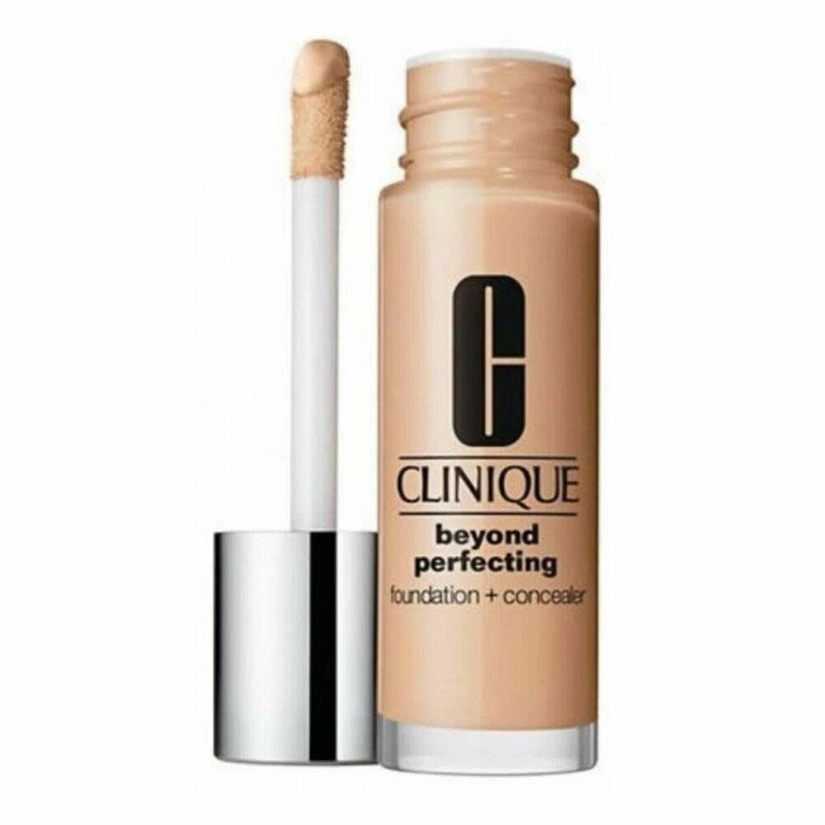 „Clinique Beyond Perfecting Paraben-Free Matte Finish“ skystas makiažo pagrindas ir kaukė 2-in-1, 48 avižų, 30 ml