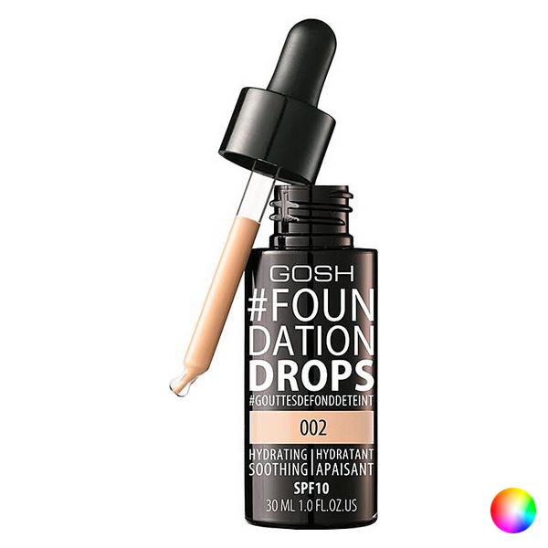 makiažo pagrindas Gosh Foundation Drops Hydrating Spf10 002 Ivory 30ml