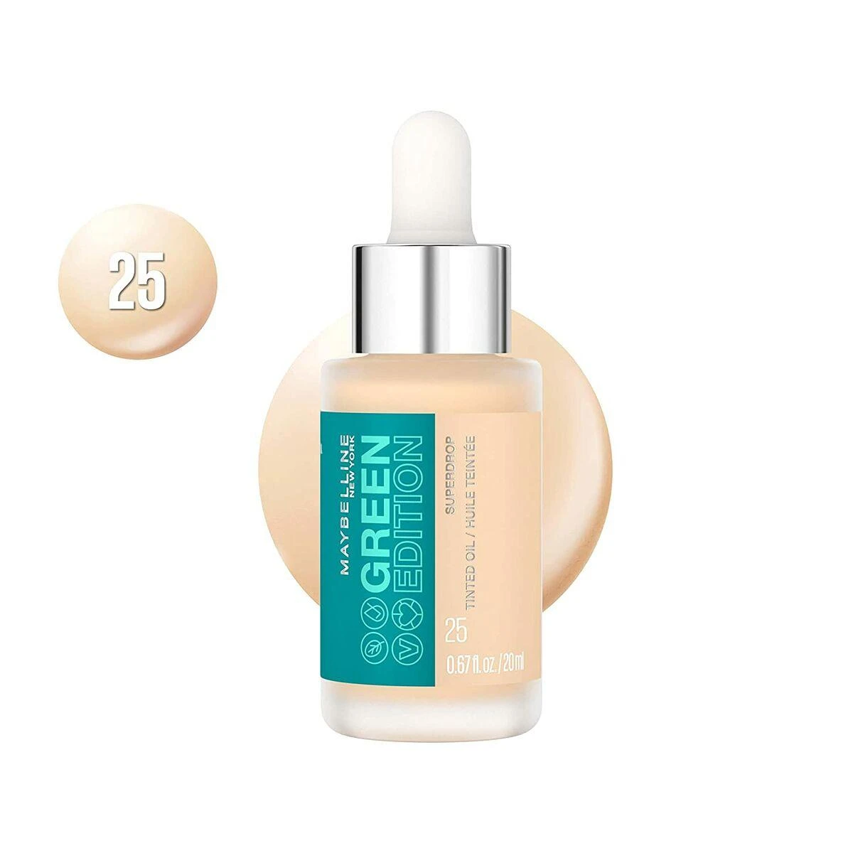 tonuojantis kremas "Maybelline Žalias Edition Superdrop Tinted Oil 25" 20ml