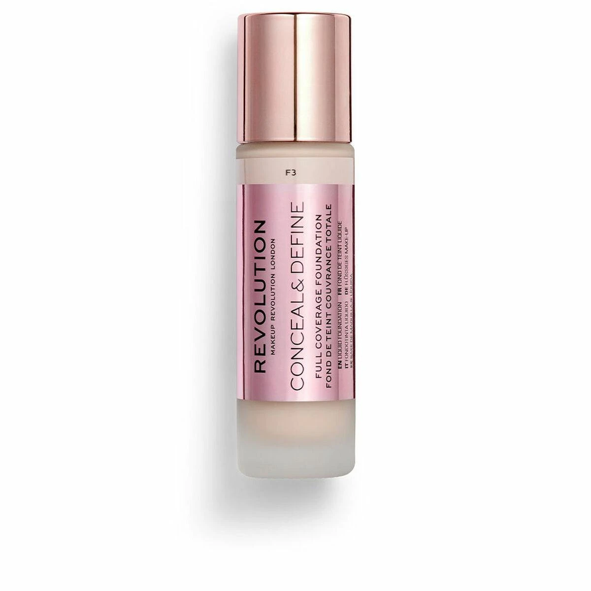 Revolution Make Up "Conceal and Define" maskuojamasis makiažo pagrindas F3 23ml