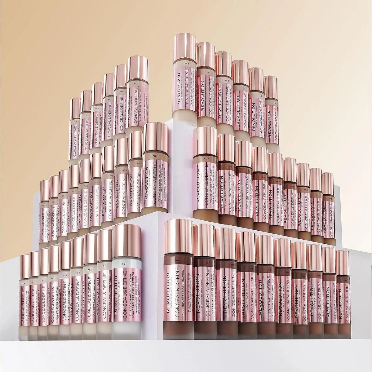 Revolution Make Up "Conceal and Define" maskuojamasis makiažo pagrindas F5 23ml