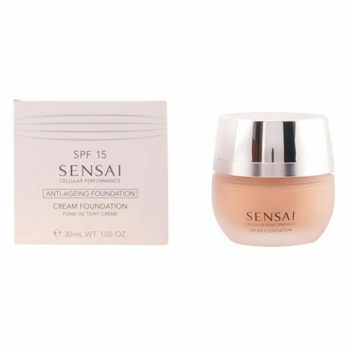 makiažo pagrindas Sensai Cellular Performance Kreminis Foundation CF23 Almond rusvai gelsvas 30ml