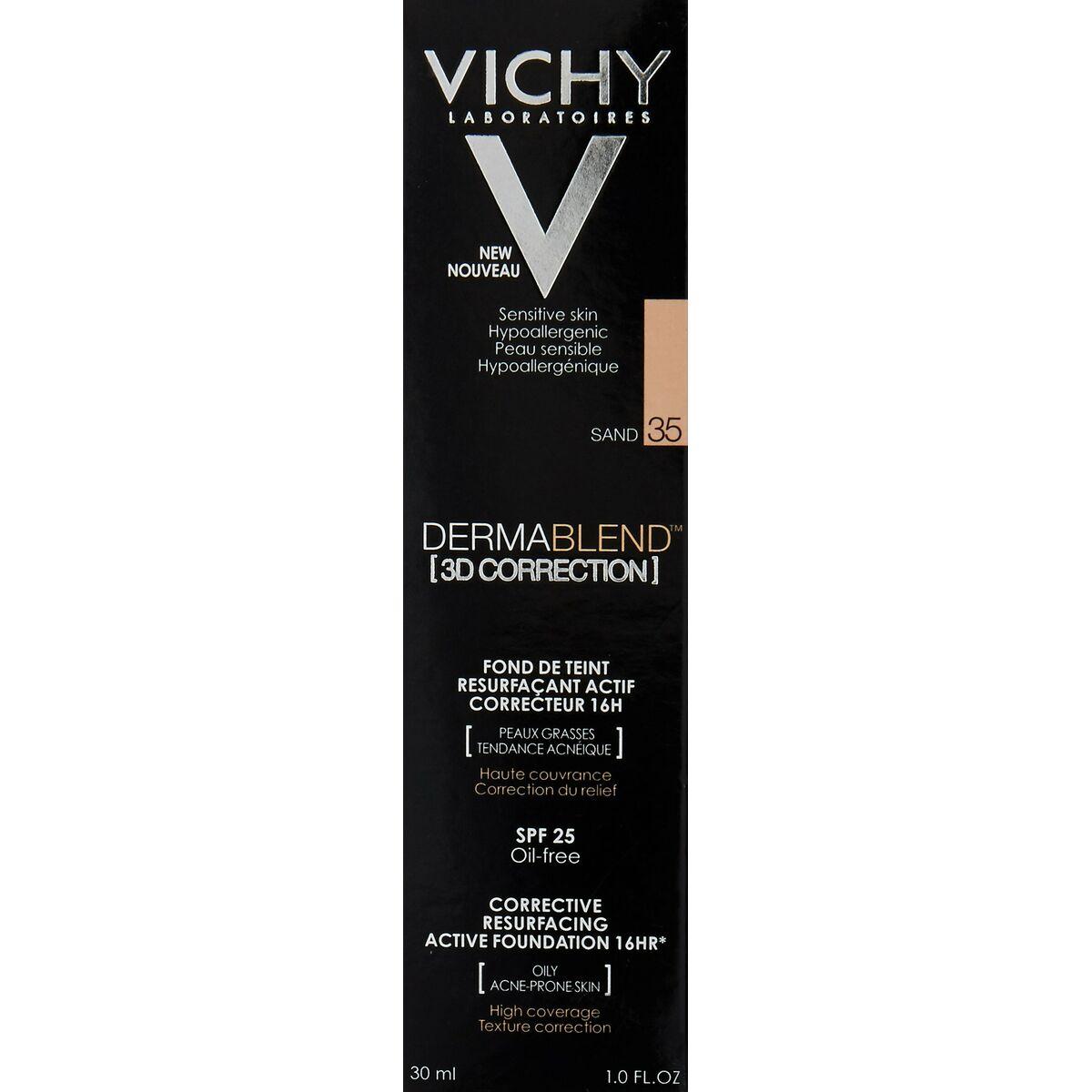 "Vichy Dermablend 3D Correction Foundation" pudra riebiai odai 35 Sand 30ml