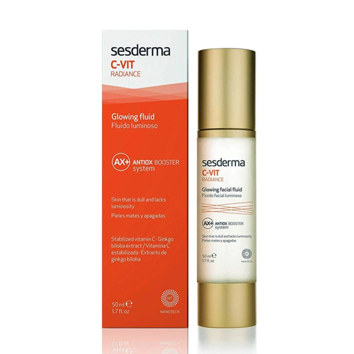 Sesderma C-VIT švytėjimo suteikiantis fluidas, 50 ml