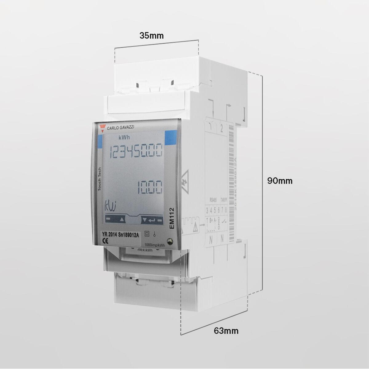 Wallbox | Galios matuoklis (3 fazių iki 65A / Carlo Gavazzi / EM340 / Carlo Gavazzi)