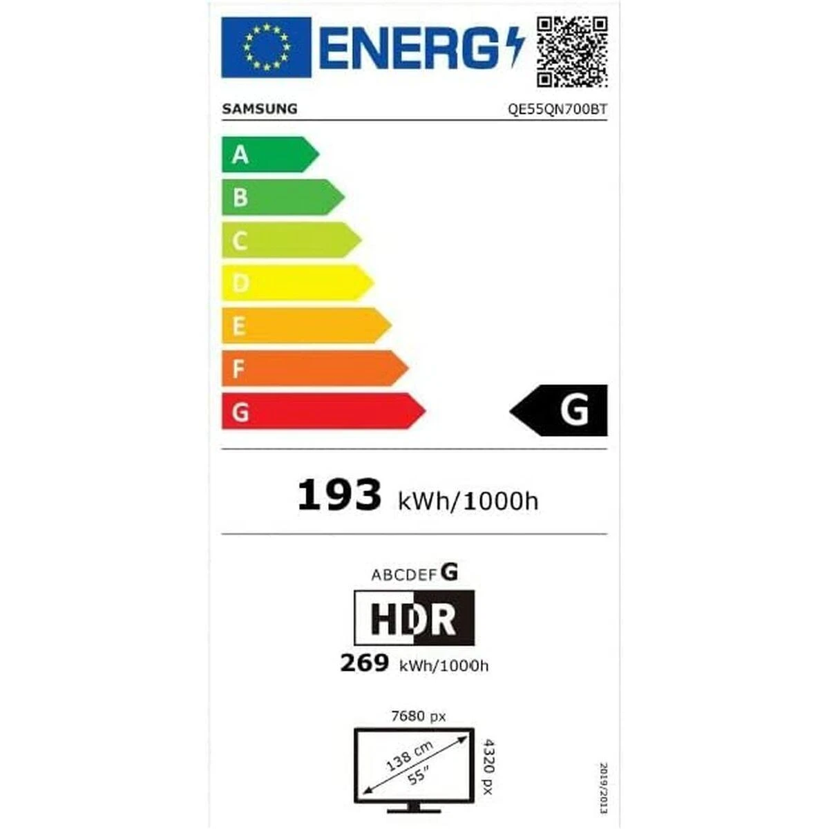 Televizorius Televizija Samsung QE55QN700BTXXC QLED 55 "'8K Ultra HD Tizen