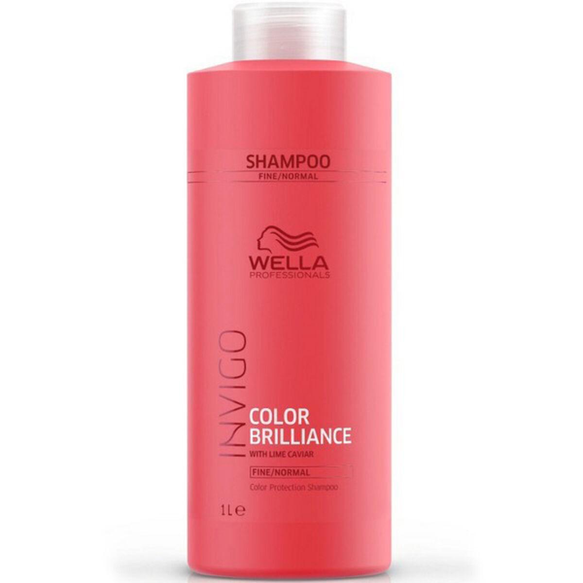 Dažytų, normalių plaukų šampūnas Wella Color Brilliance Fine Invigo Šampūnas 1000ml