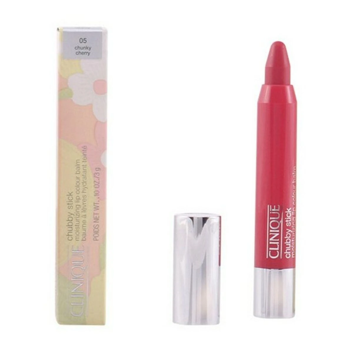 „Clinique Chubby Stick“ drėkinamasis lūpų dažų balzamas „05 Chunky Cherry“, 3 g