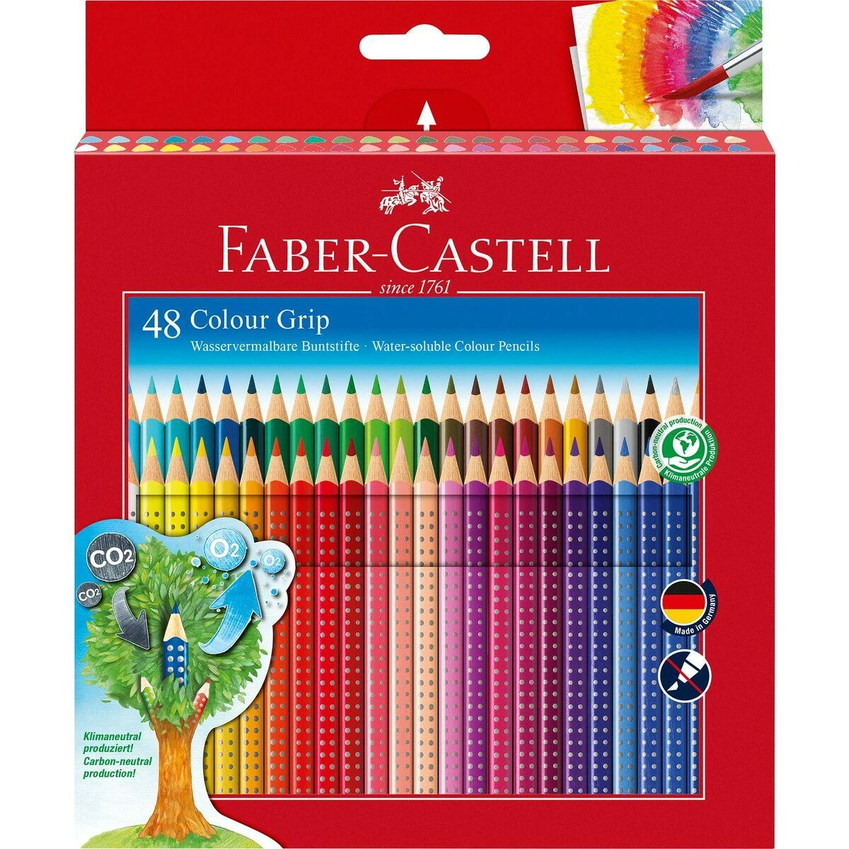 Faber-Castell - Spalvoti pieštukai - Kartoninė dėžutė - 48 vnt. (112449)