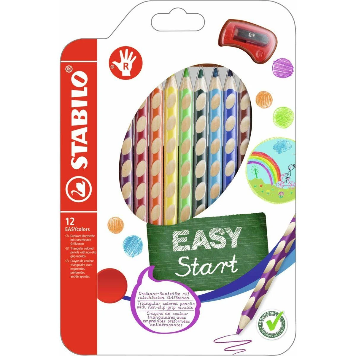 Stabilo Pieštukai spalvoti EASYcolorsStart R 12sp