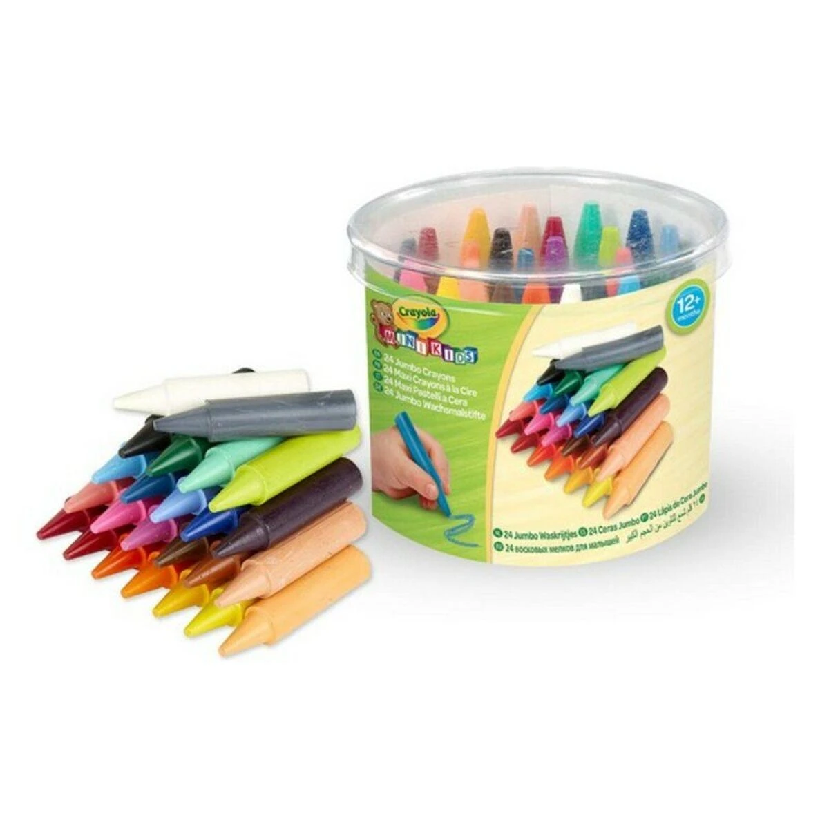 Crayola, Inc. Crayola Mini Kids - 24 dideli pieštukai, 24 vnt.