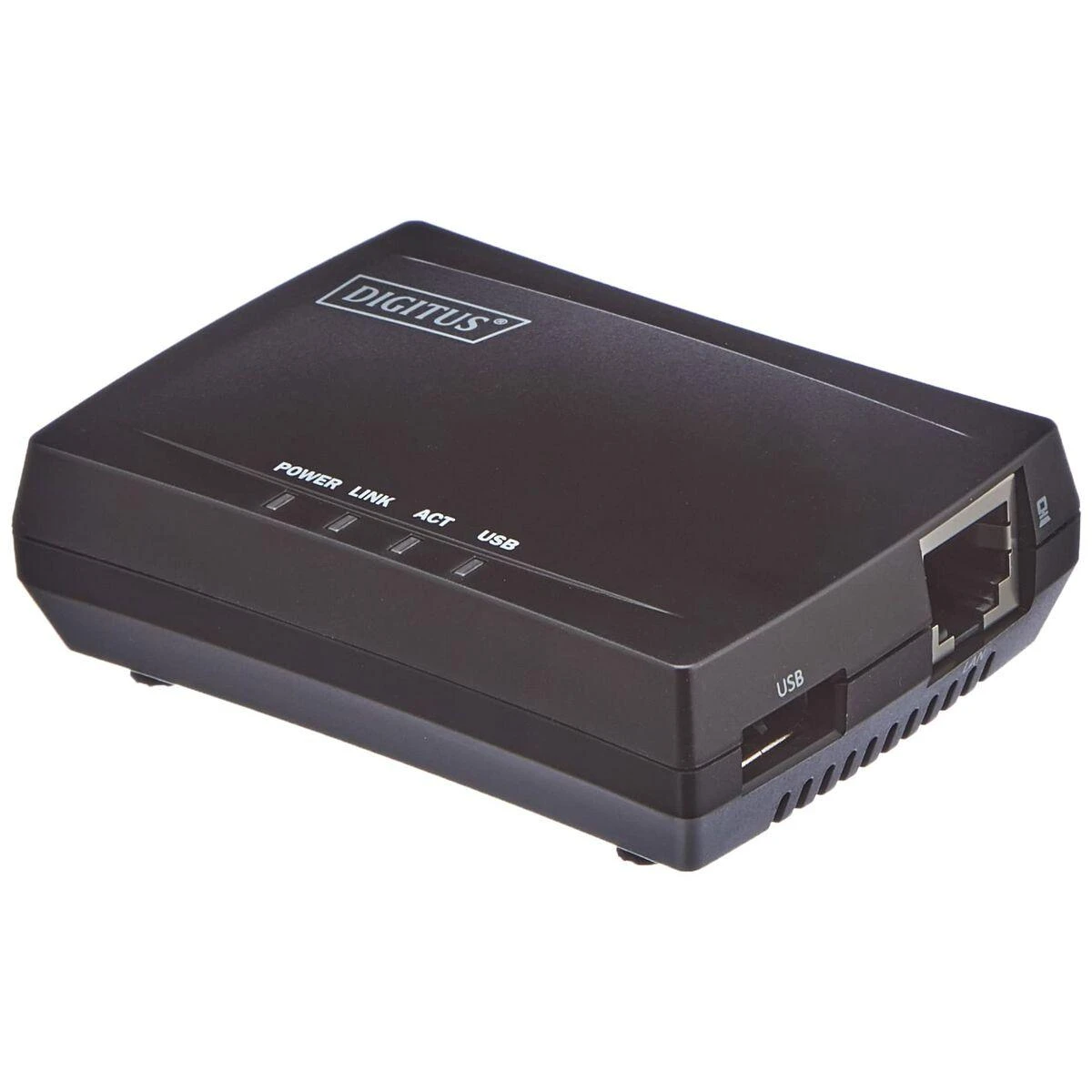 Assmann Electronic DIGITUS daugiafunkcis tinklo serveris 1xUSB2.0 spausdinimo serveris NAS ir tinklo USB šakotuvas 1xRJ45 10/100Mbps LAN