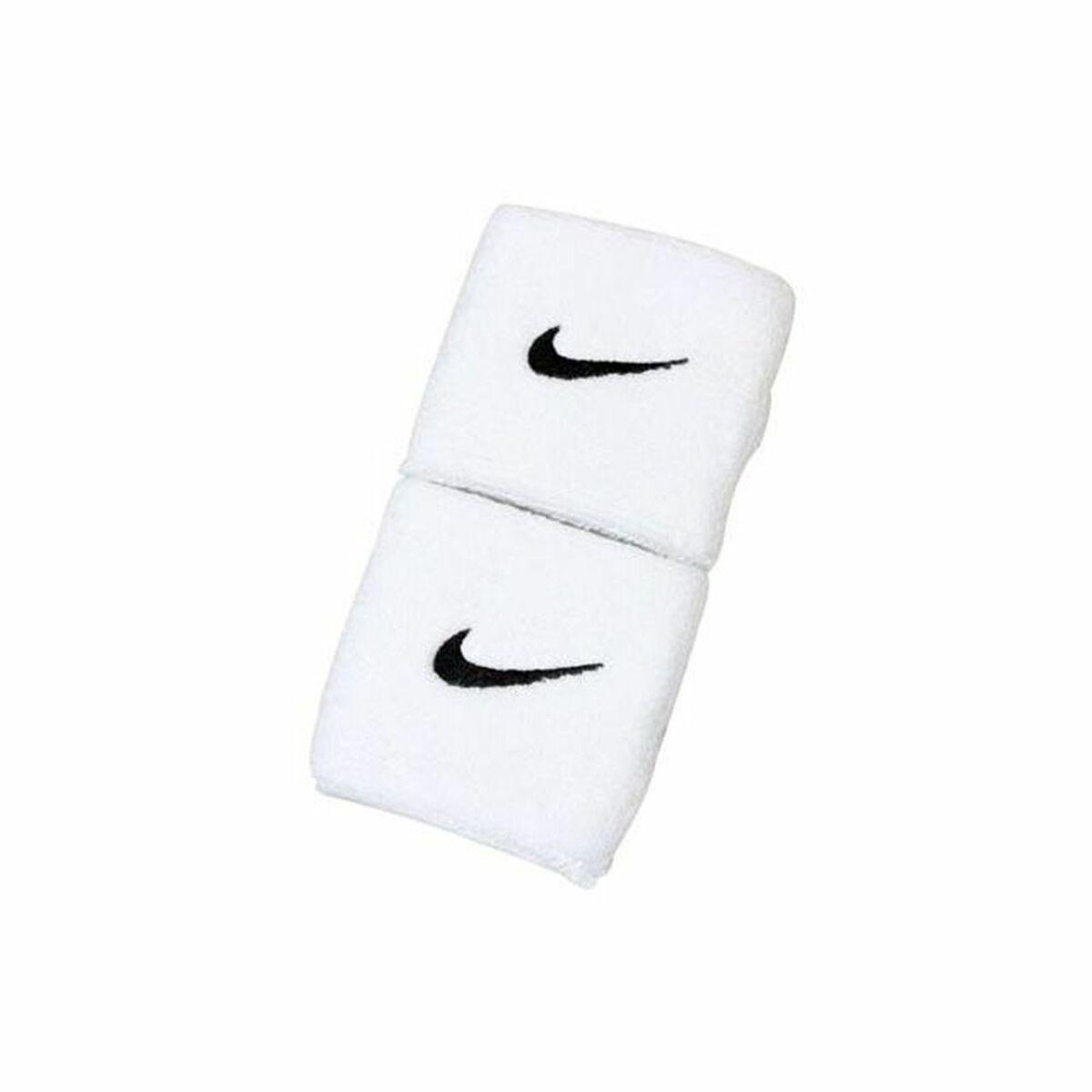 Nike Football Riešinės sportui Nike Swoosh baltos 2vnt. NN04101
