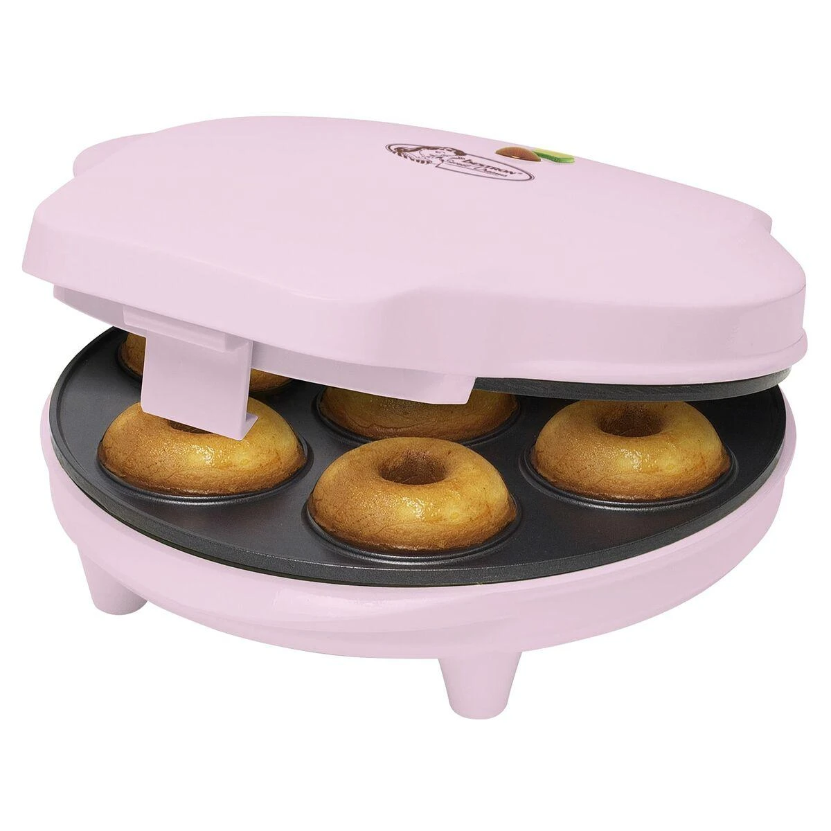 Vaflinė Spurgų kepimo aparatas Bestron Sweet Dreams ADM218SDP, 7 mini spurgoms, rožinis