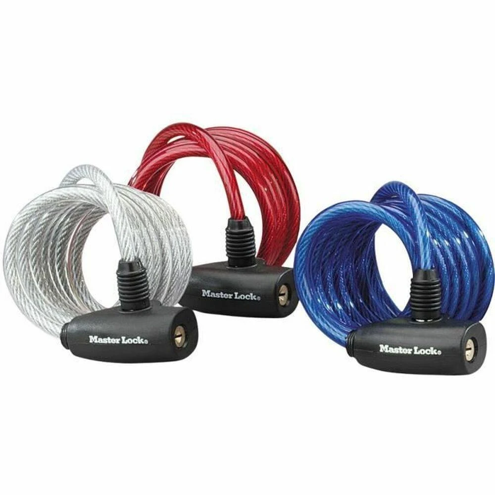 „Master Lock“ susukta kabelinė spyna su raktu 1,80 m 8127EURDPRO