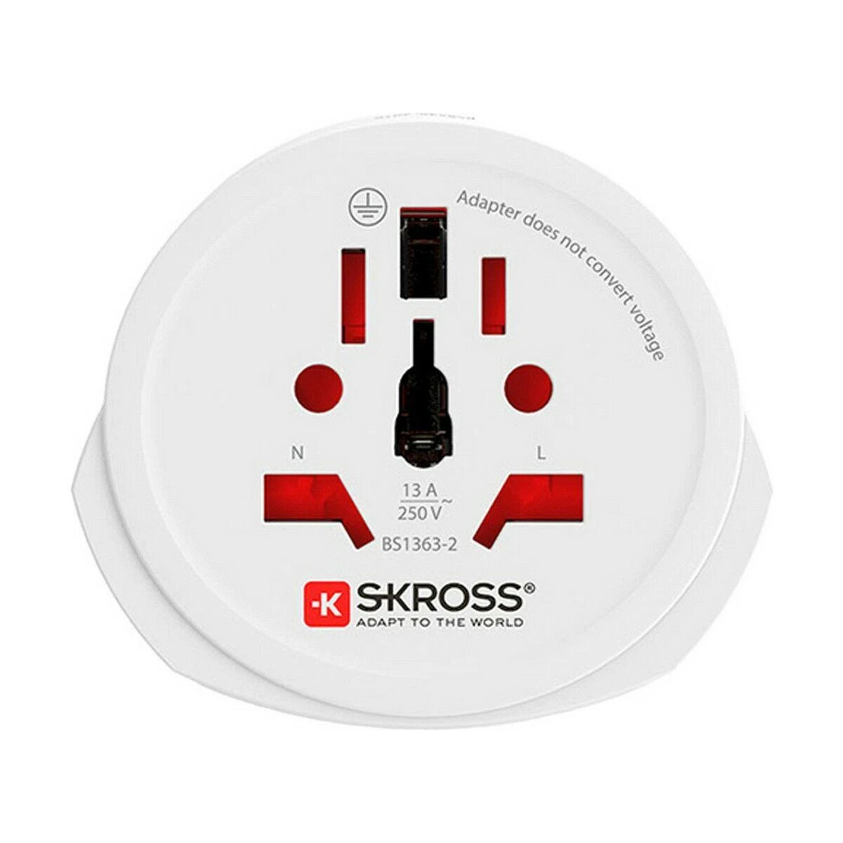 Segula „SKROSS Single Adapteris Europe“, kelioninis adapteris iš viso pasaulio į CEE 7/4-out
