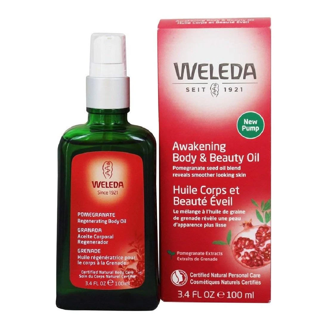 "Weleda" granatų regeneruojantis kūno aliejus 100ml