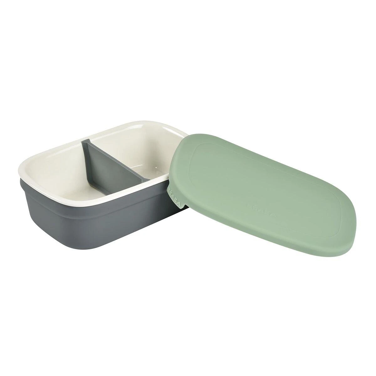 BEABA KERAMIKINĖ REGULIUOJAMŲ SKYRIŲ PIETŲ DĖŽUTĖ, MINERAL/SAGE Žalias