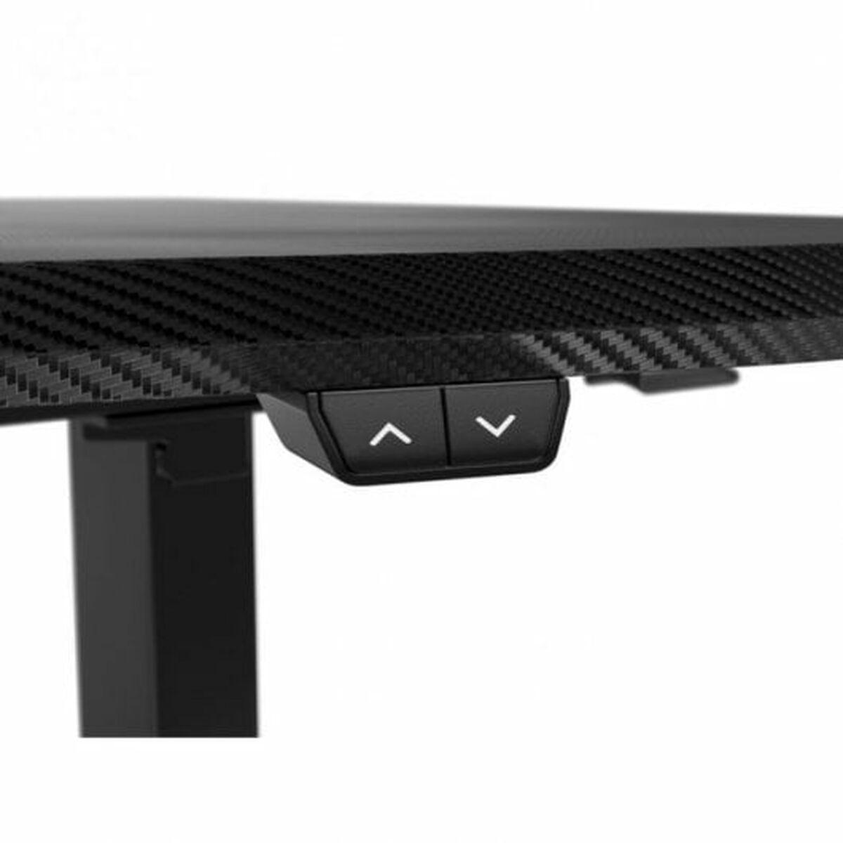 Nitro Concepts žaidimų stalas D16E Carbon Juodas 1600x800 - elektra reguliuojamas aukštis