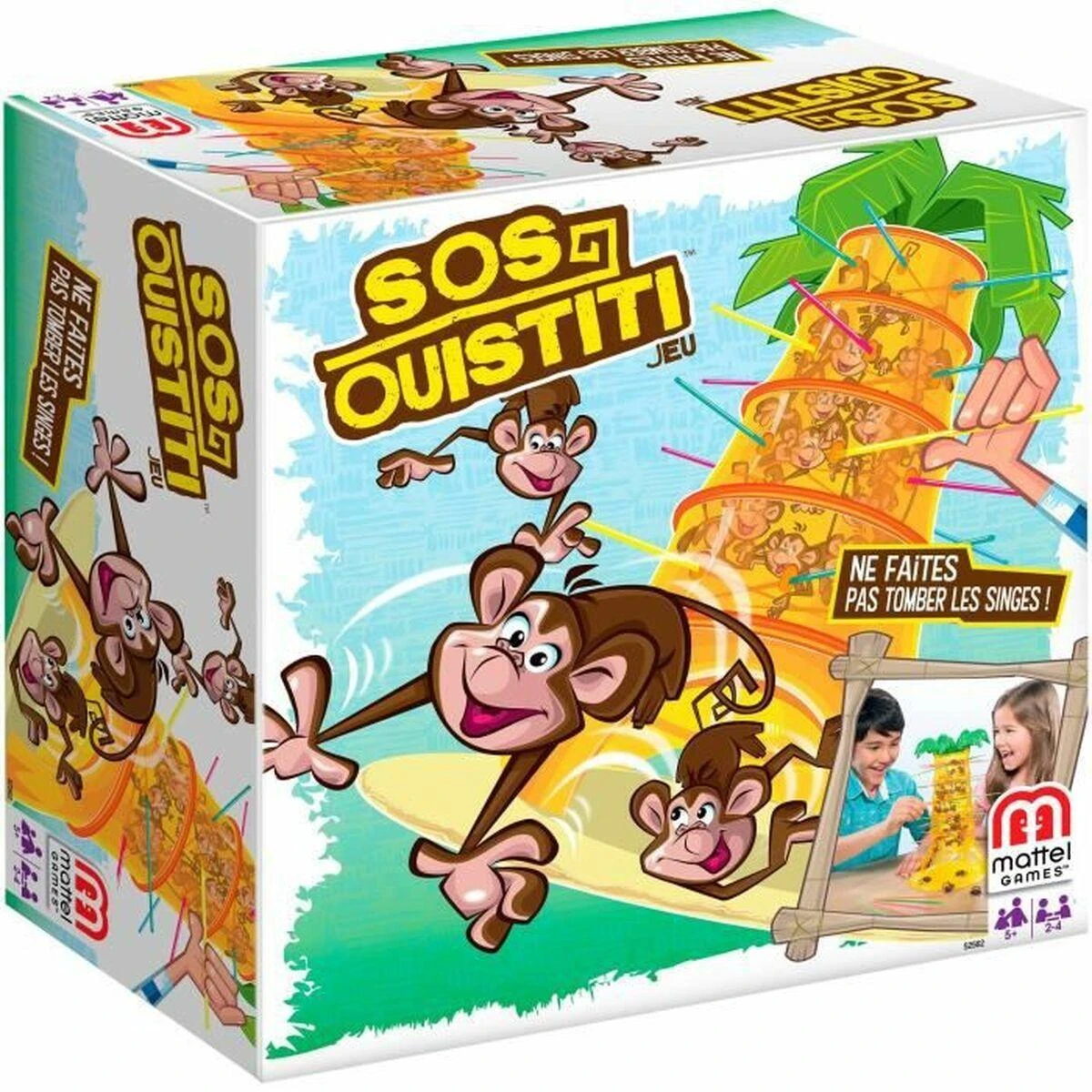 Mattel stalo žaidimas Beždžionėlės akrobatės Tumblin' Monkeys 52563