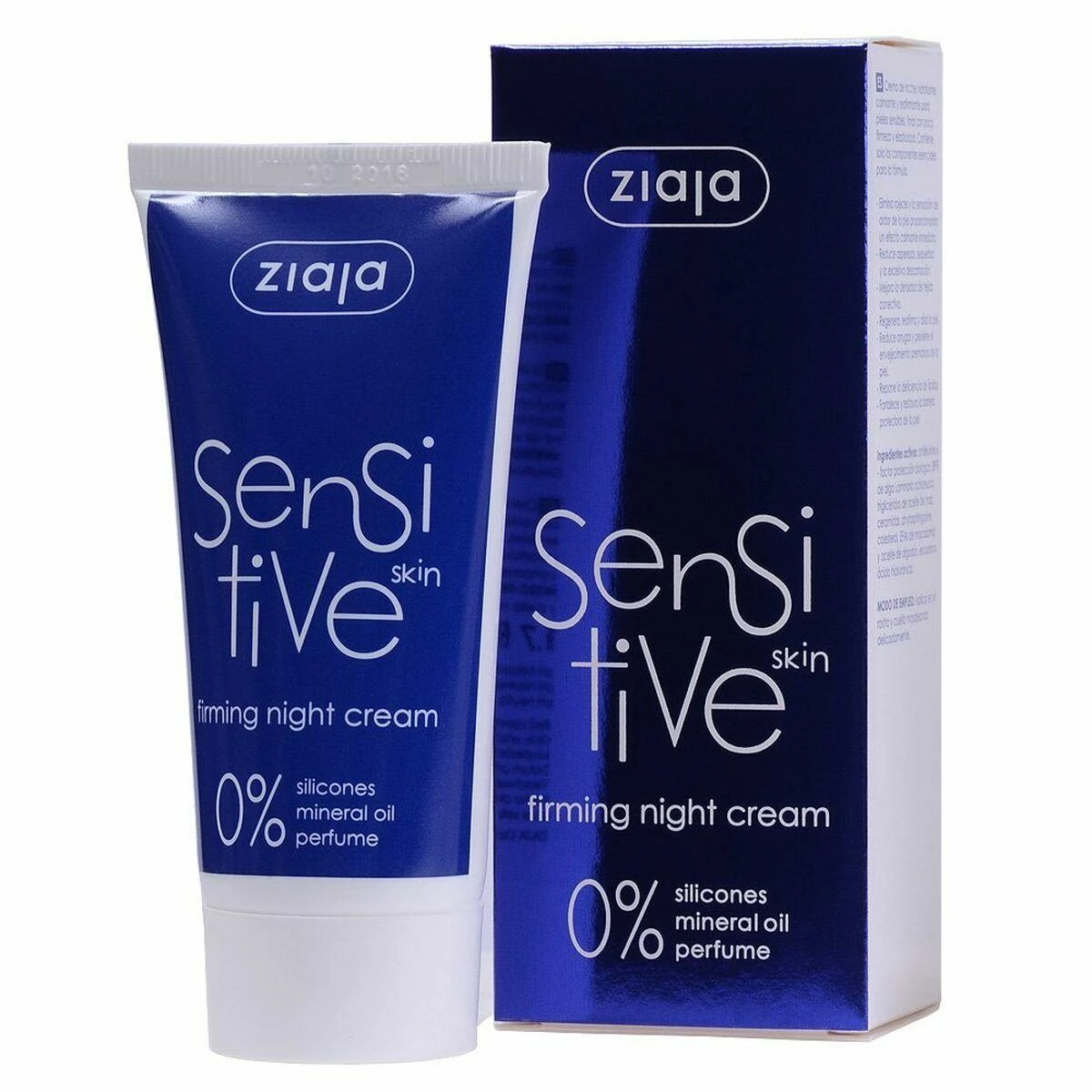 "Ziaja Sensitive" stangrinamasis naktinis kremas jautriai odai 50 ml