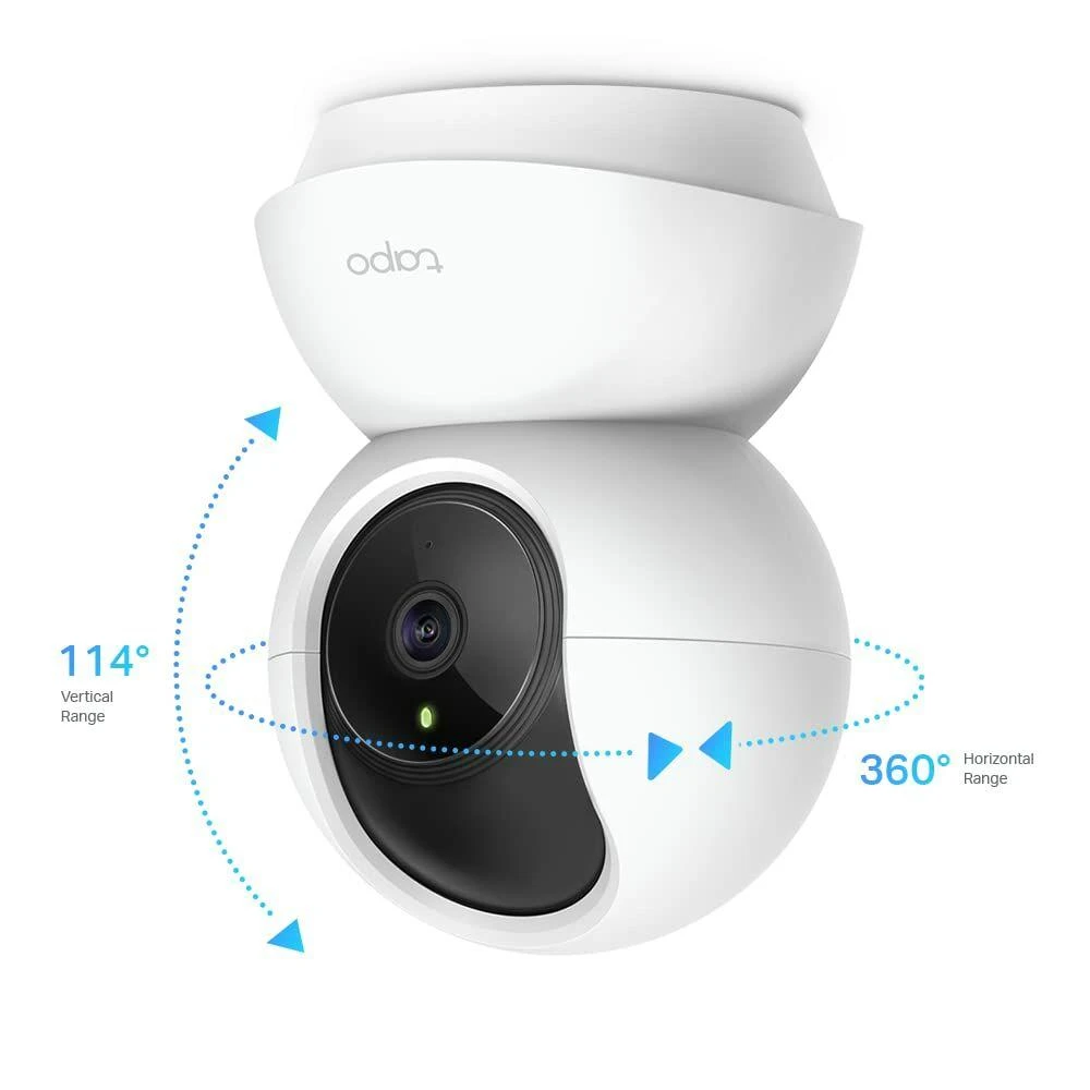 TP-LINK | Pakreipiama/sukama namų apsaugos Wi-Fi kamera | TC70 | PTZ | 2 MP | 4 mm / F2.4 | H.264 | Micro SD, maks. 128 GB
