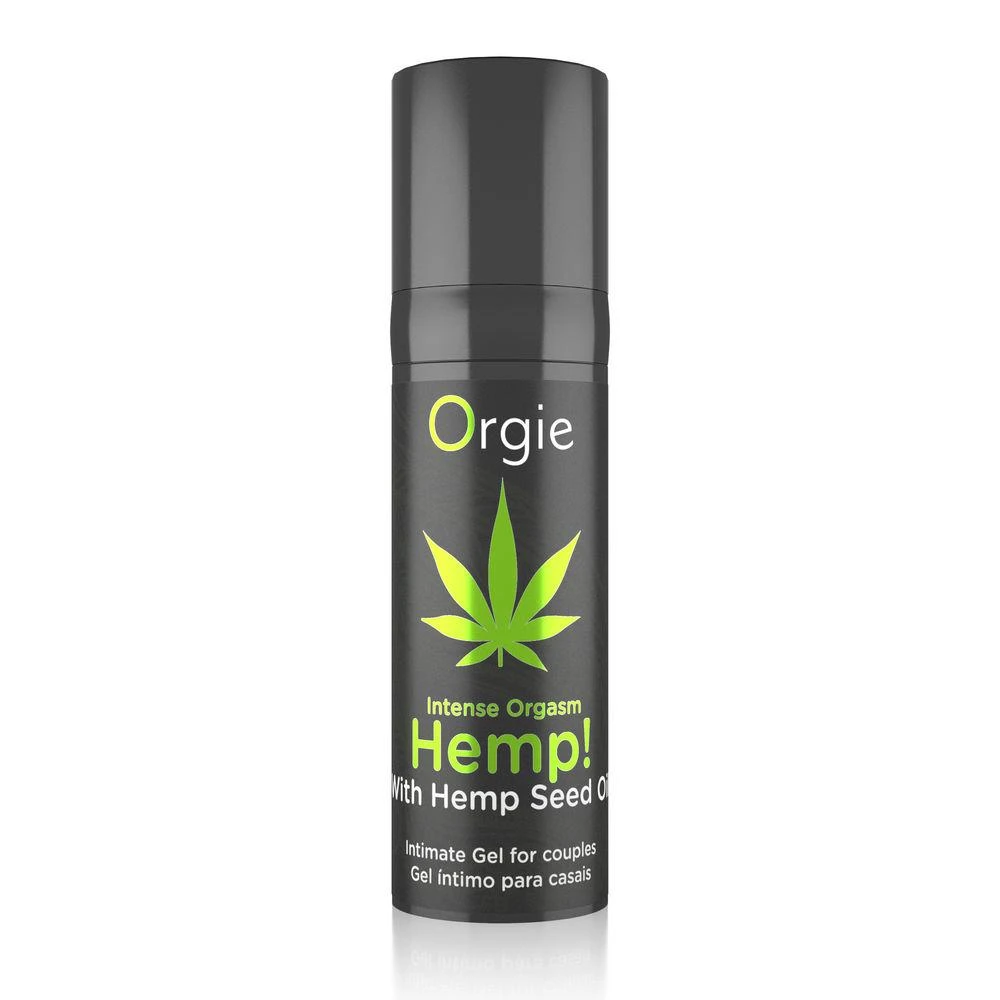 Orgie Intense Orgasm Hemp Stimuliuojantis gelis su kanapių sėklų aliejumi (15 ml)