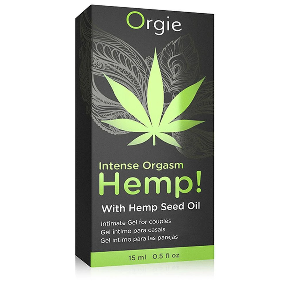 Orgie Intense Orgasm Hemp Stimuliuojantis gelis su kanapių sėklų aliejumi (15 ml)