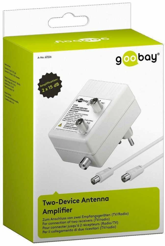 Goobay antenos stiprintuvas 2 įrenginiams