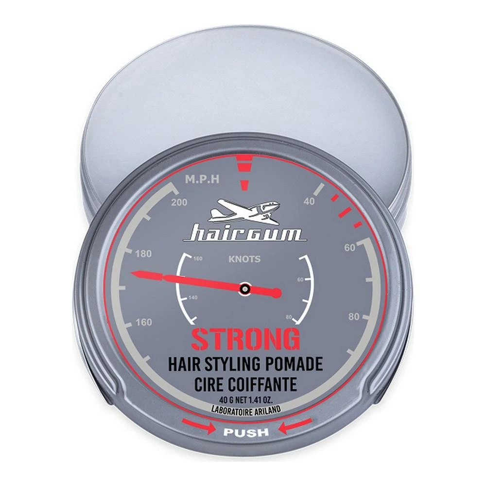 Hairgum Strong Hair Styling Pomade stiprios fiksacijos plaukų formavimo pomada 40g