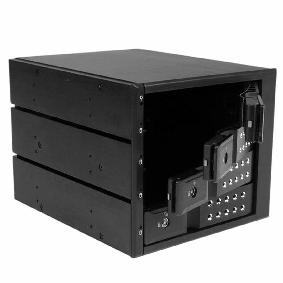 StarTech.com HSB4SATSASBA diskų įrenginio skyriaus dangtelis Juoda