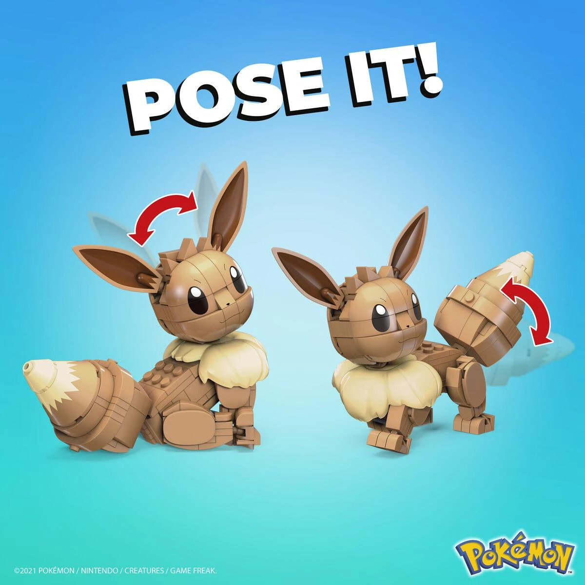 Mega Bloks Mattel MEGA CONSTRUX POKEMON rinkinys – Eevee (HDL84)