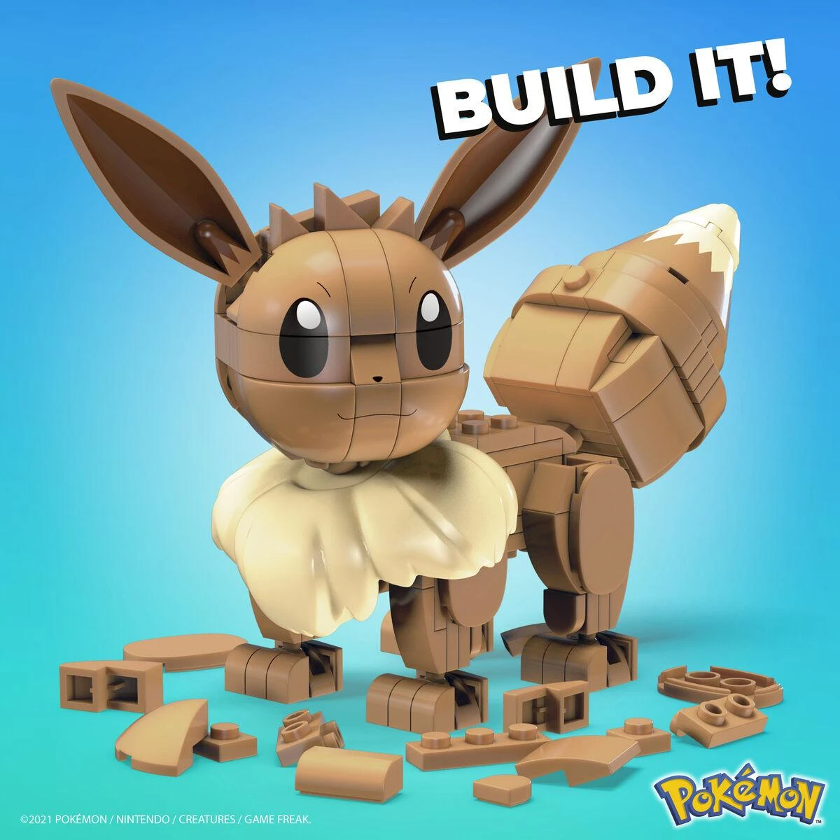 Mega Bloks Mattel MEGA CONSTRUX POKEMON rinkinys – Eevee (HDL84)