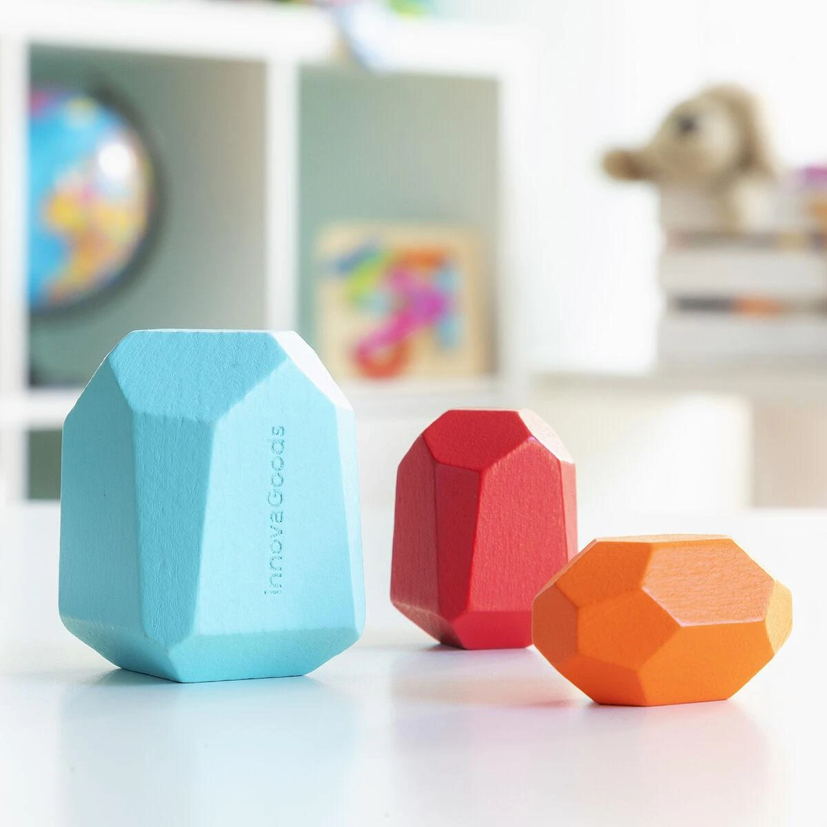 Sukraunami mediniai balansiniai akmenys Wotonys InnovaGoods 16 Dalys