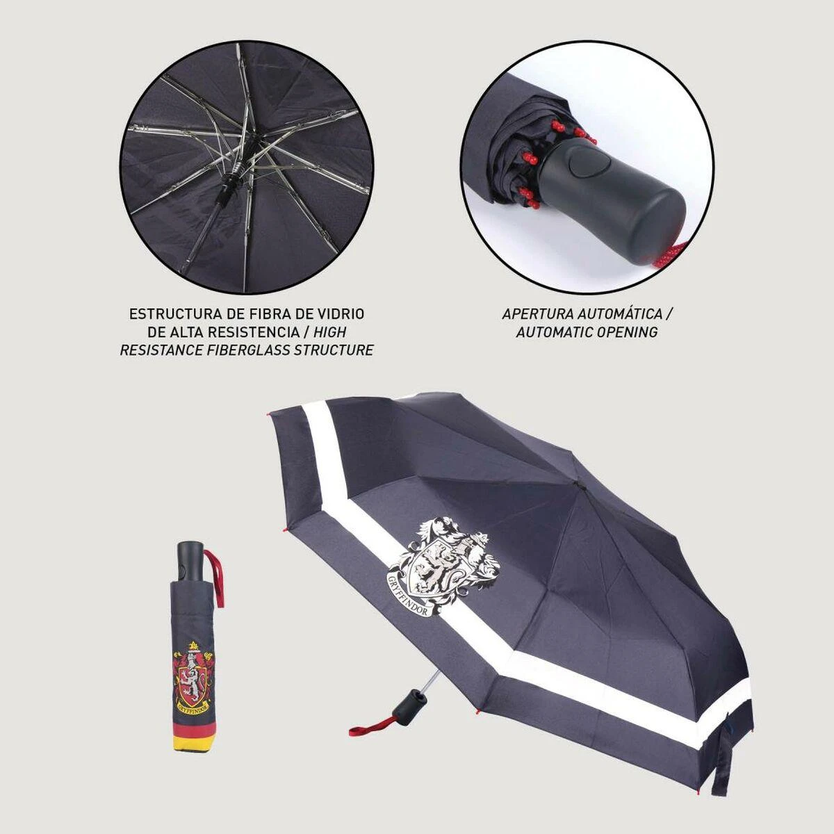CERDÁ Sulankstomas skėtis Harry Potter 97 cm Juoda