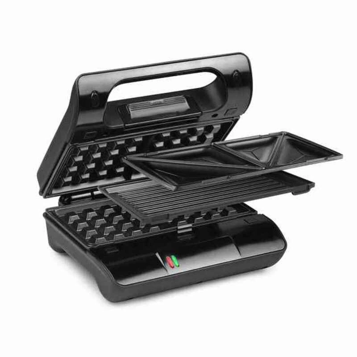 Sumuštinių keptuvas Princess Multi ir Sandwich Grilis Compact Pro Juodas, 800 W, Lėkštių skaičius 3, Sumuštinių skaičius 2,
