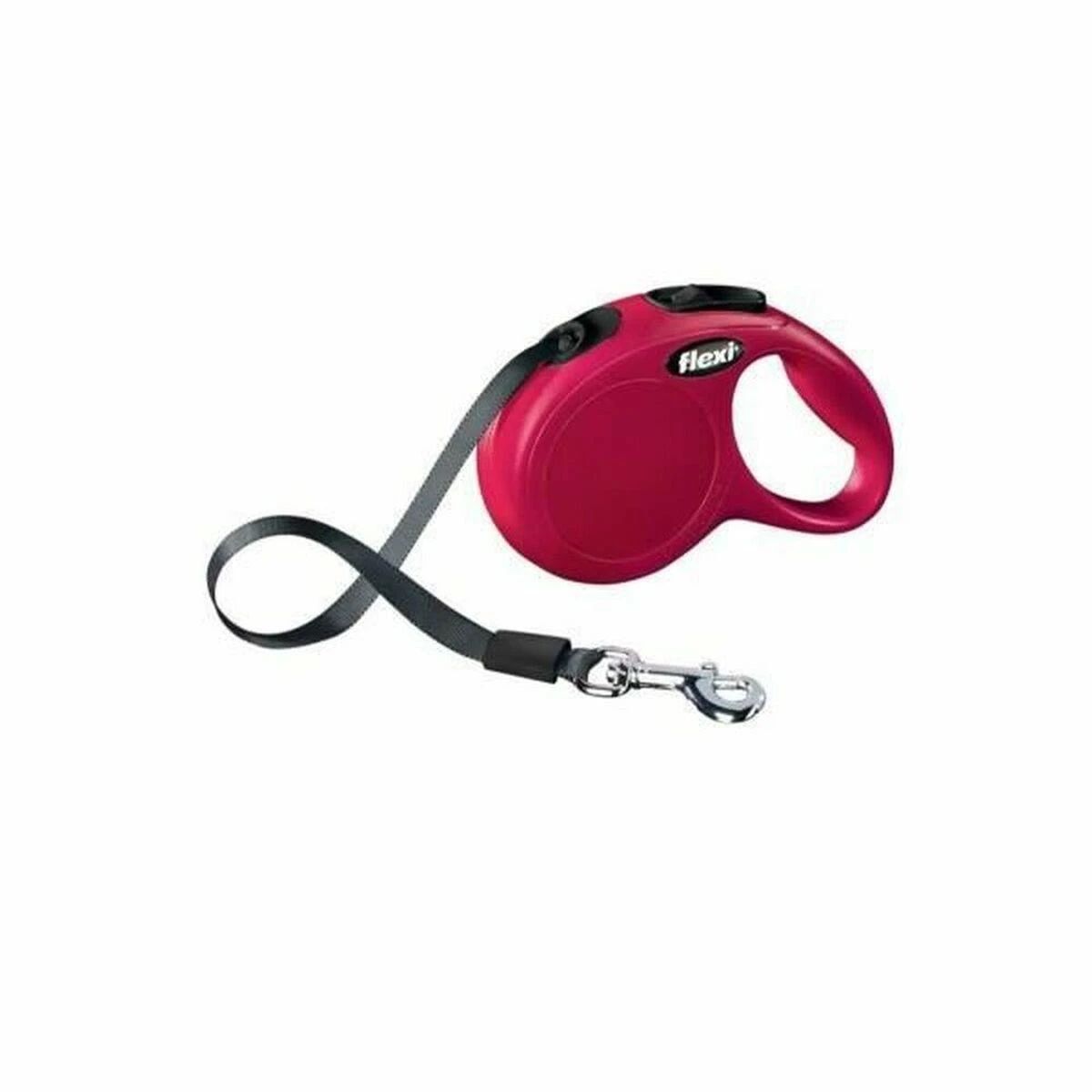 Flexi New Classic S pavadėlis šunims iki 15kg juostinis 5m raudonos spalvos