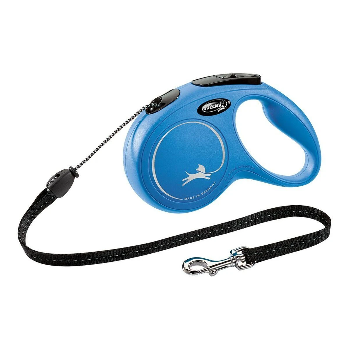 Flexi automatinis pavadėlis New Classic M, mėlynas, 8 m