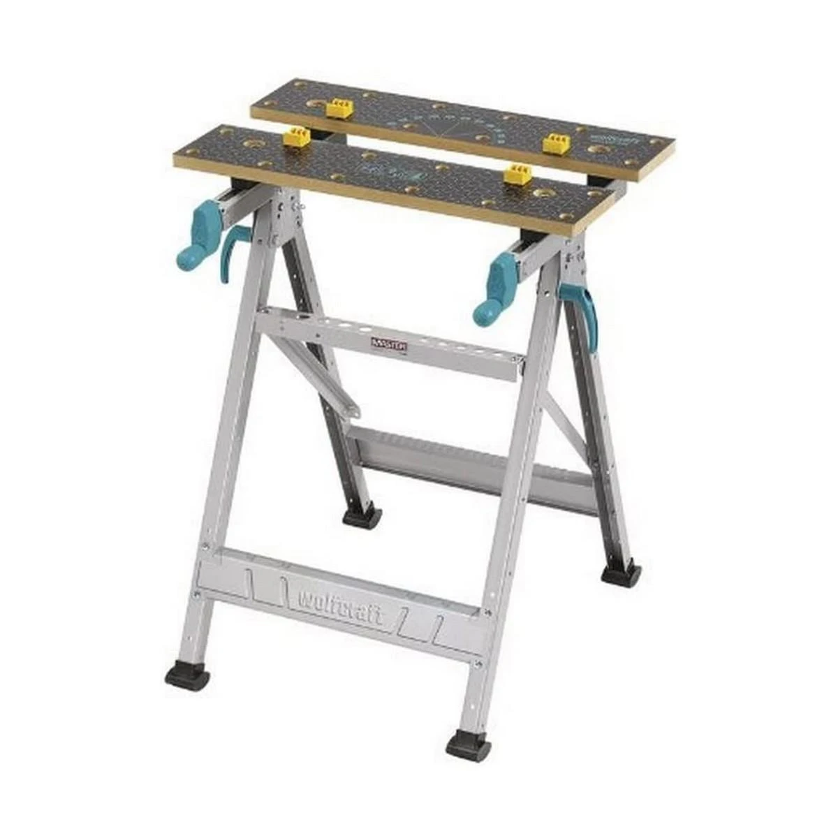 Wolfcraft Master 200 sulankstomas darbo stalas su spaustuvais