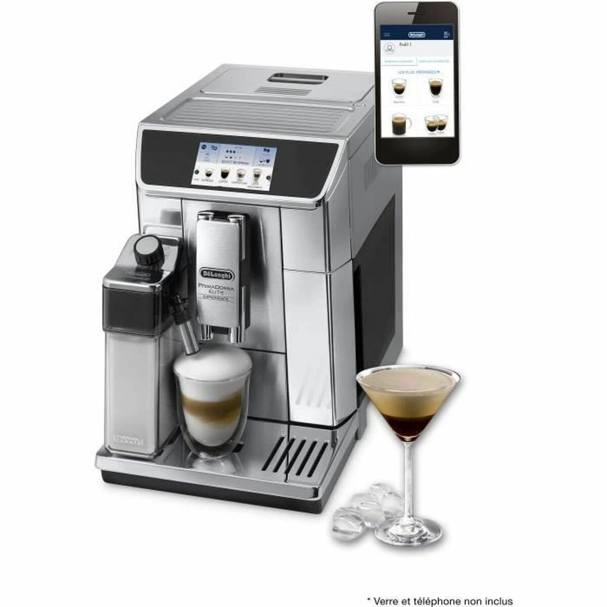 Kavos aparatas DELONGHI ECAM650.85.MS Fully-automatinis, 1450W, Inox/Juodas color