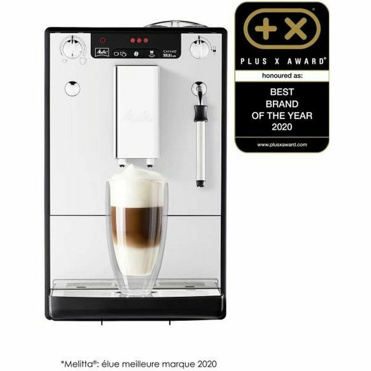 Kavos aparatas Melitta E953-102 Solo&Milk sidabro