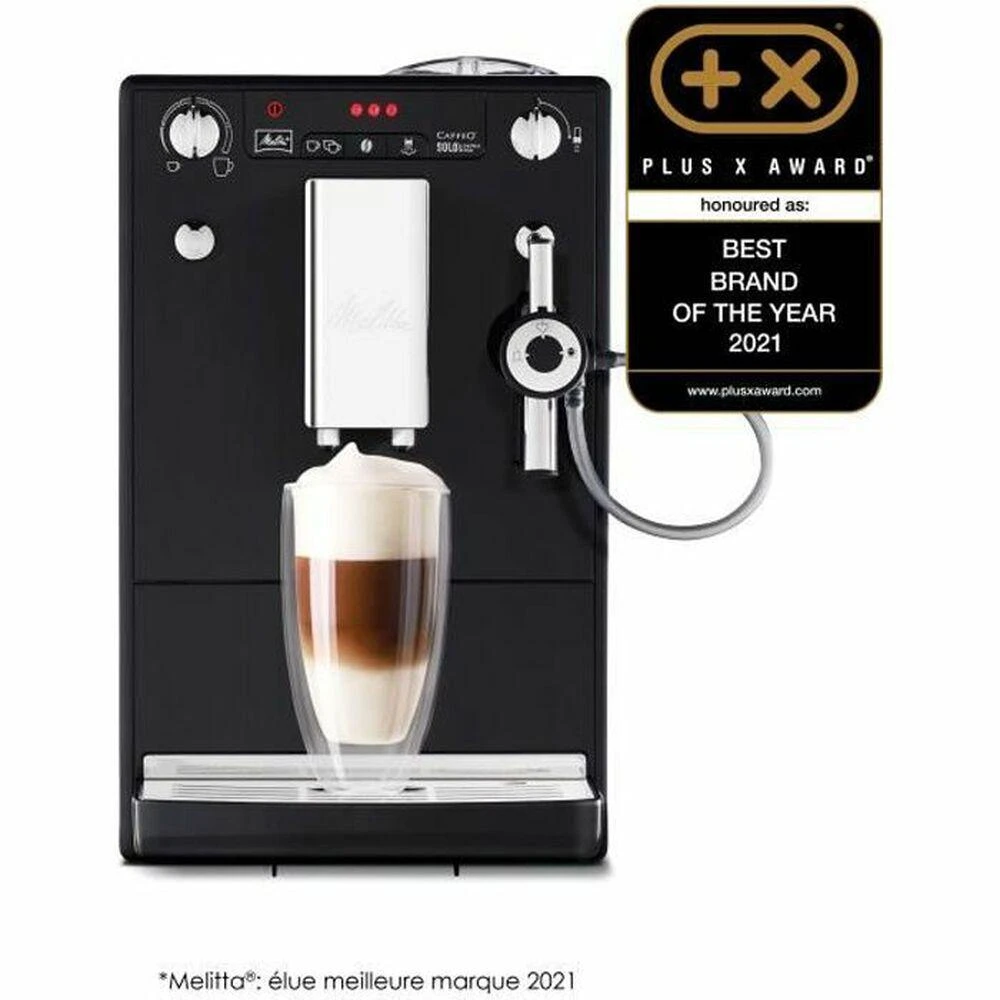Kavos aparatas Melitta E957-101 Slėgis 15 bar, Su pieno plakikliu, Automatinis, 1400 W, Juodas