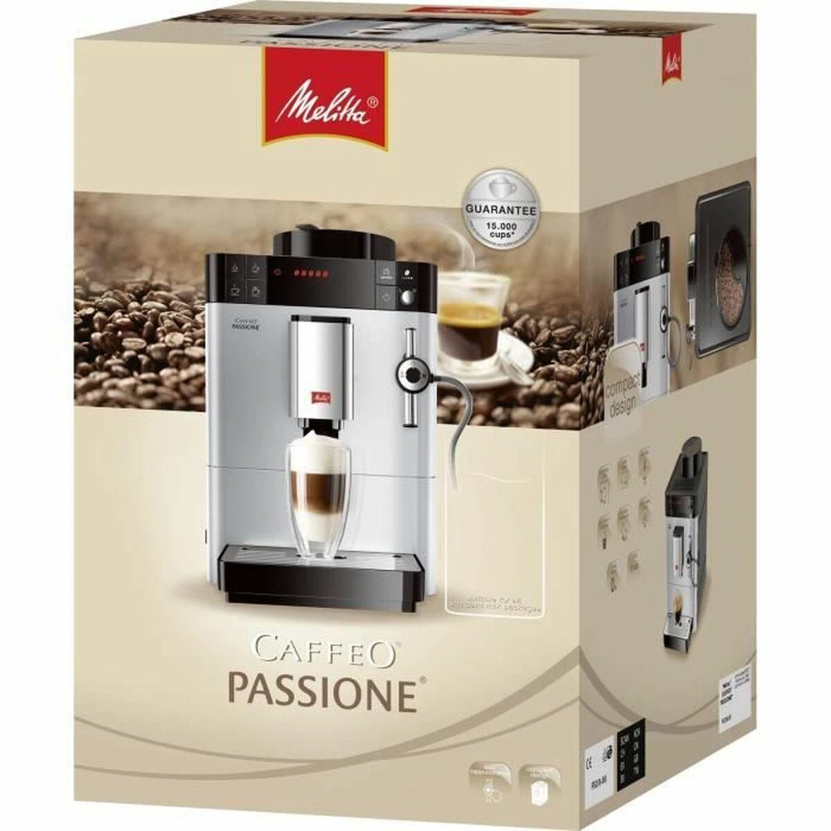 Kavos aparatas Melitta PASSIONE F53/0-101 Sidabrinis