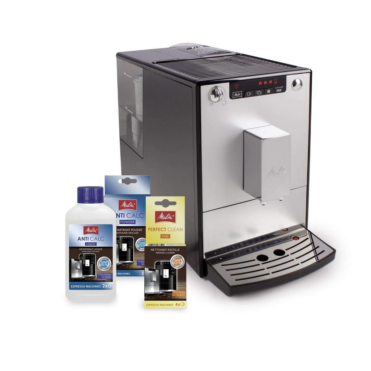 Melitta E950-103 Caffeo Solo Pilnai automatinis kavos aparatas, Sidabrinis