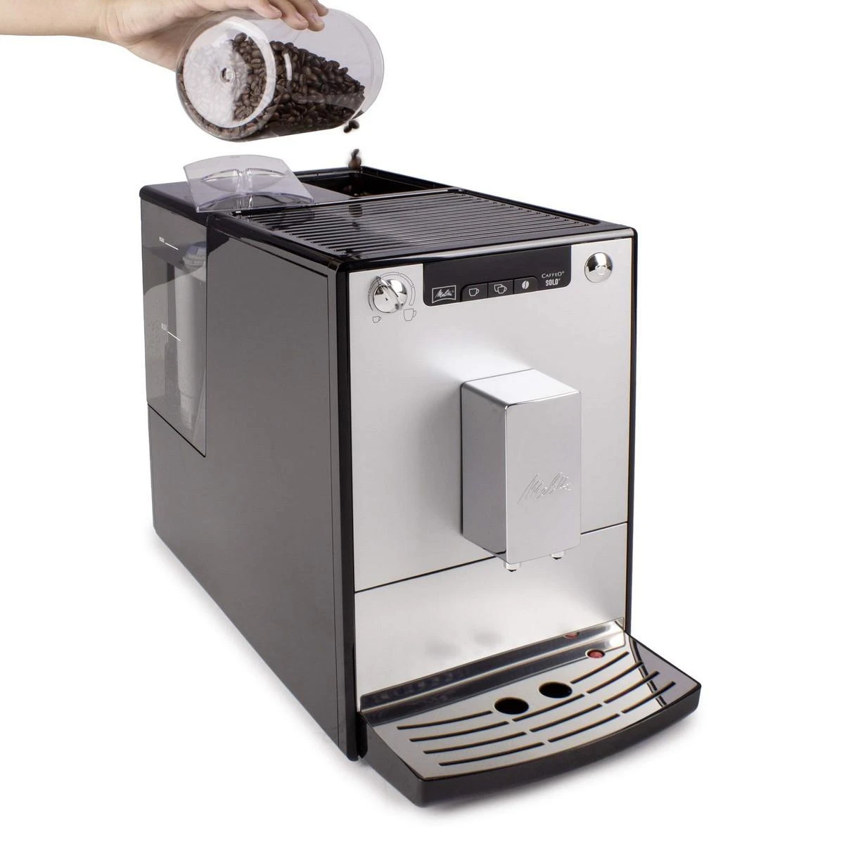 Melitta E950-103 Caffeo Solo Pilnai automatinis kavos aparatas, Sidabrinis