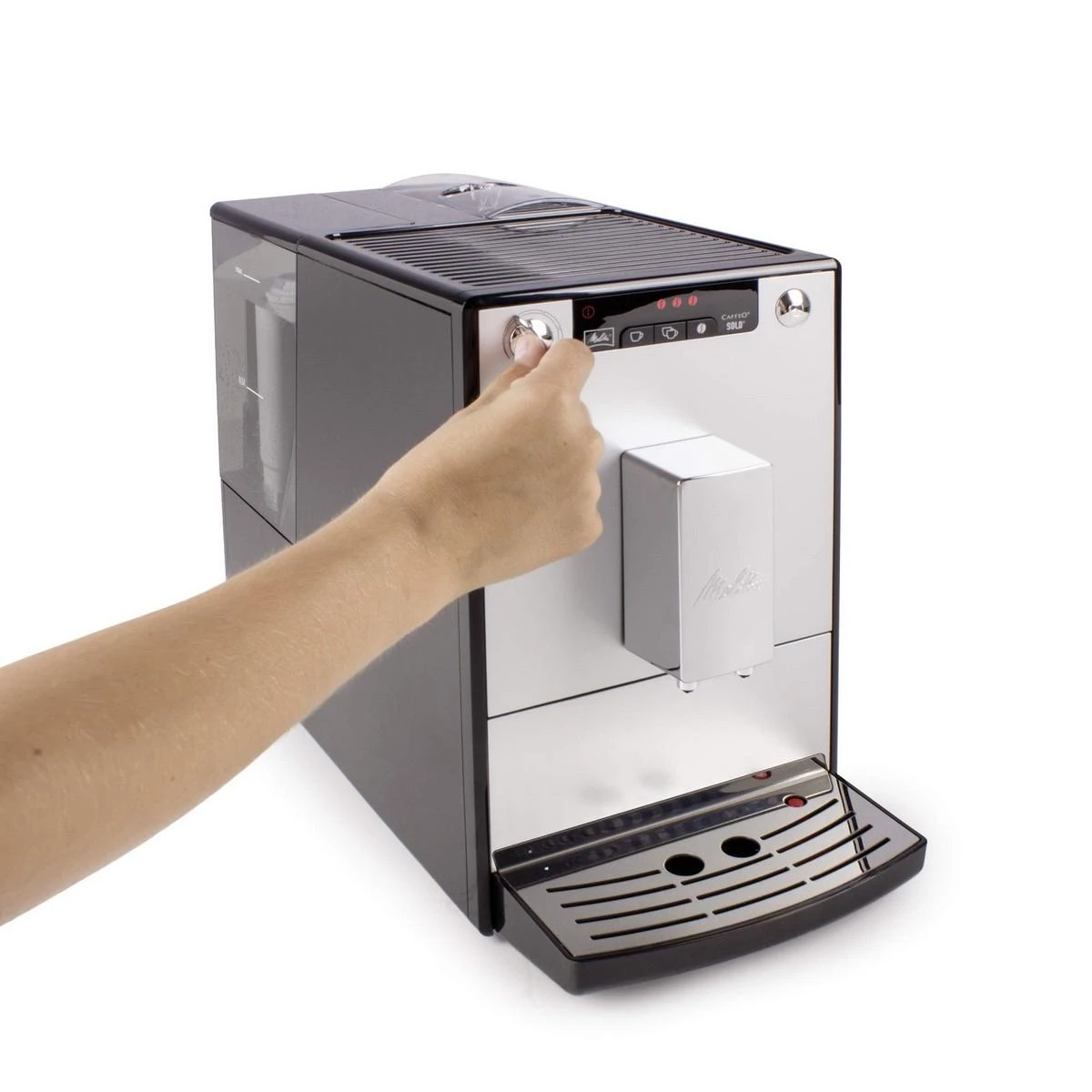 Melitta E950-103 Caffeo Solo Pilnai automatinis kavos aparatas, Sidabrinis