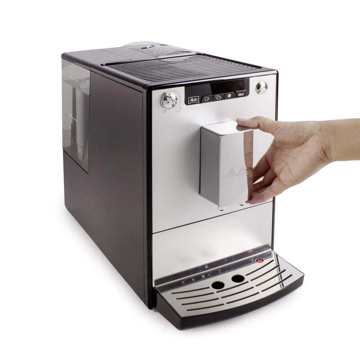 Melitta E950-103 Caffeo Solo Pilnai automatinis kavos aparatas, Sidabrinis